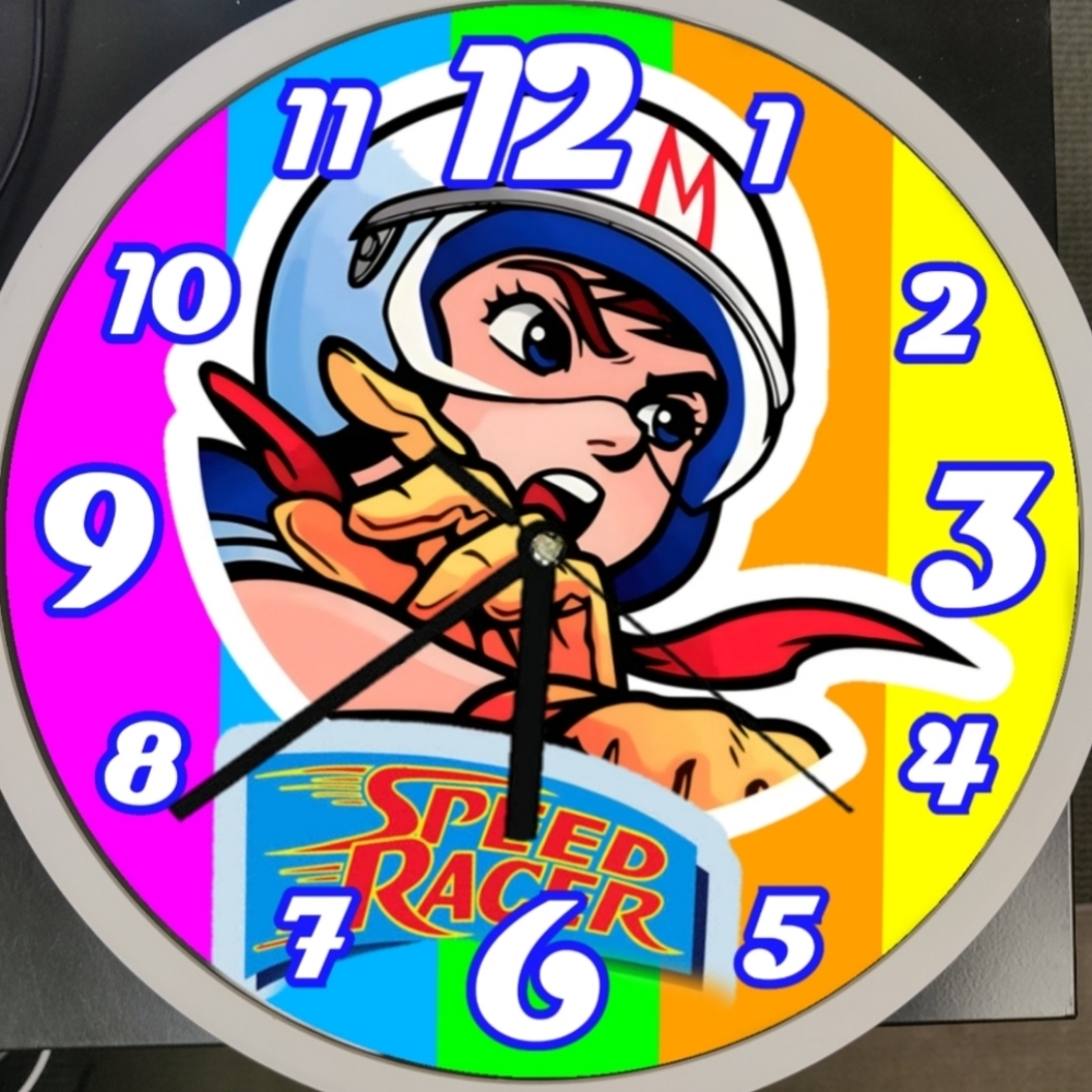 Speed racer wall clock